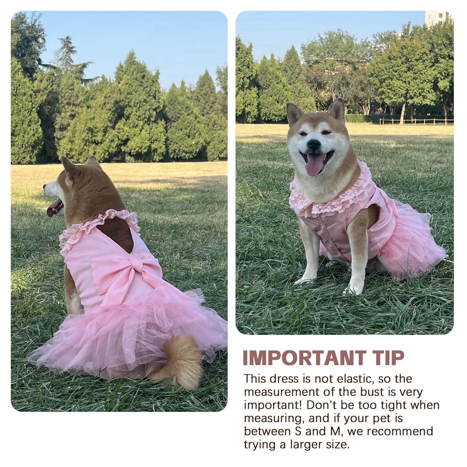 Amazon | UOSIA 犬用ドレス 大型犬用 女の子用 高級犬用